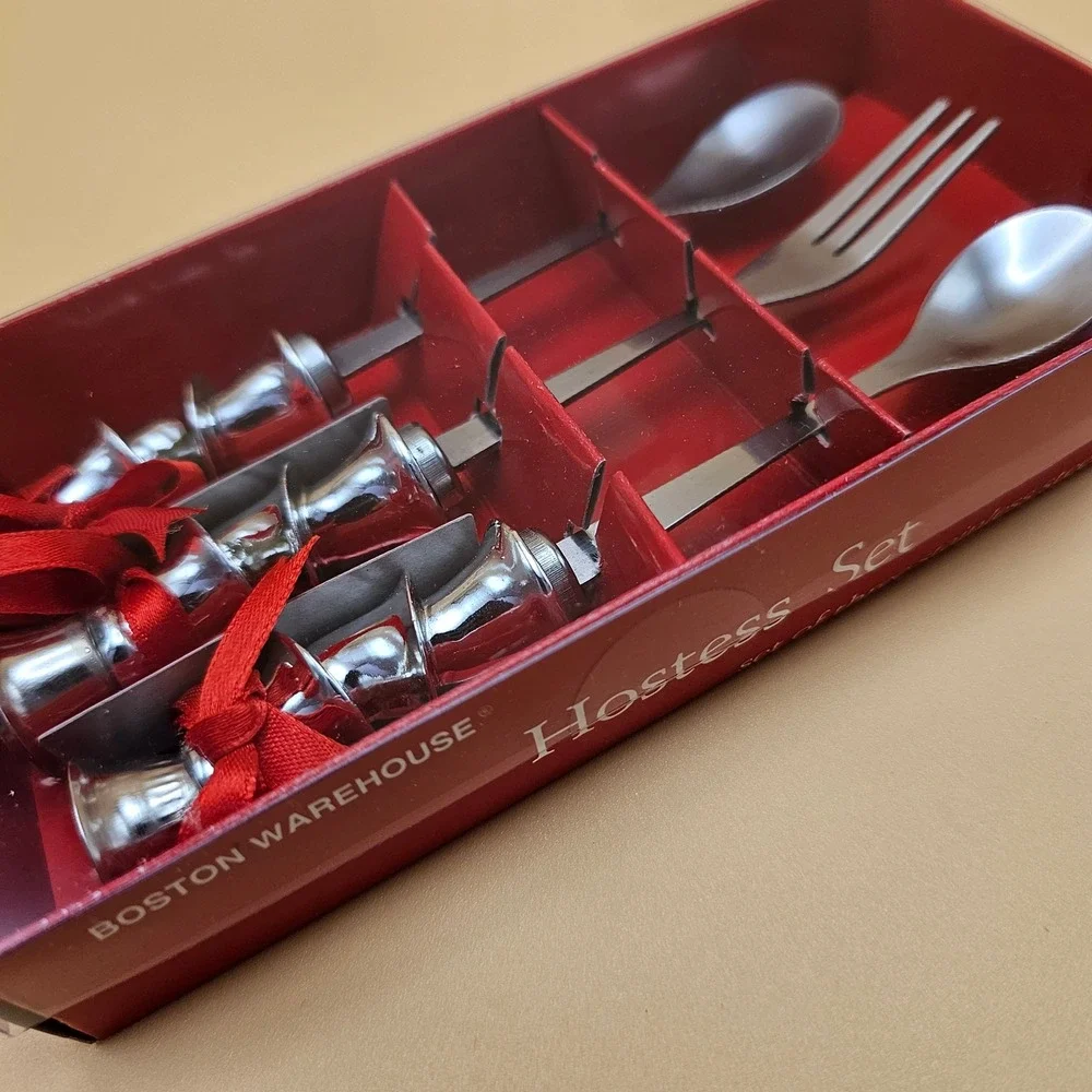 Boston Warehouse Hostess Set Set of Three Stainless Steel Servers Model‎ 04181